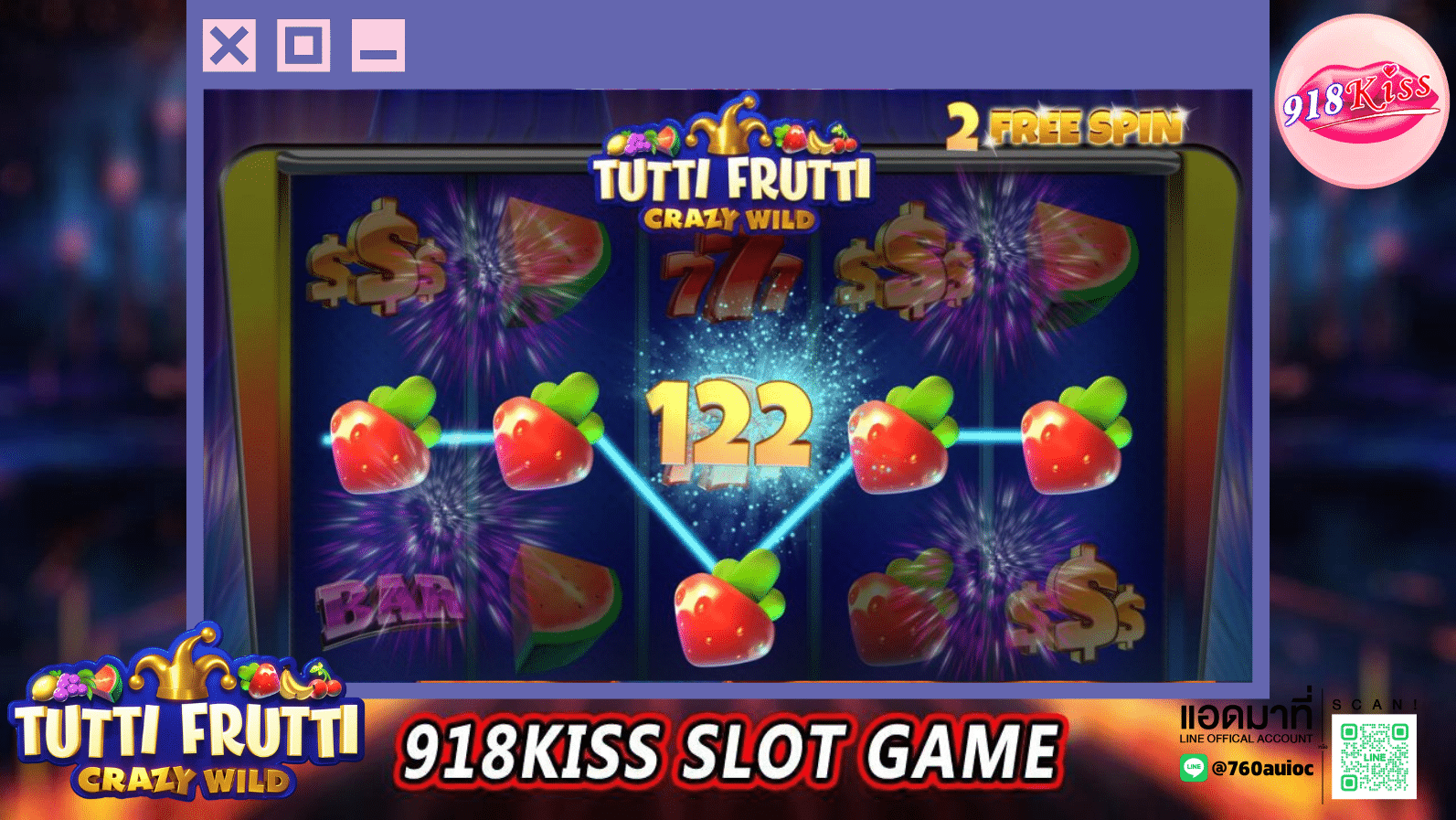 Tutti Frutti Crazy Wild - 918kiss-slot